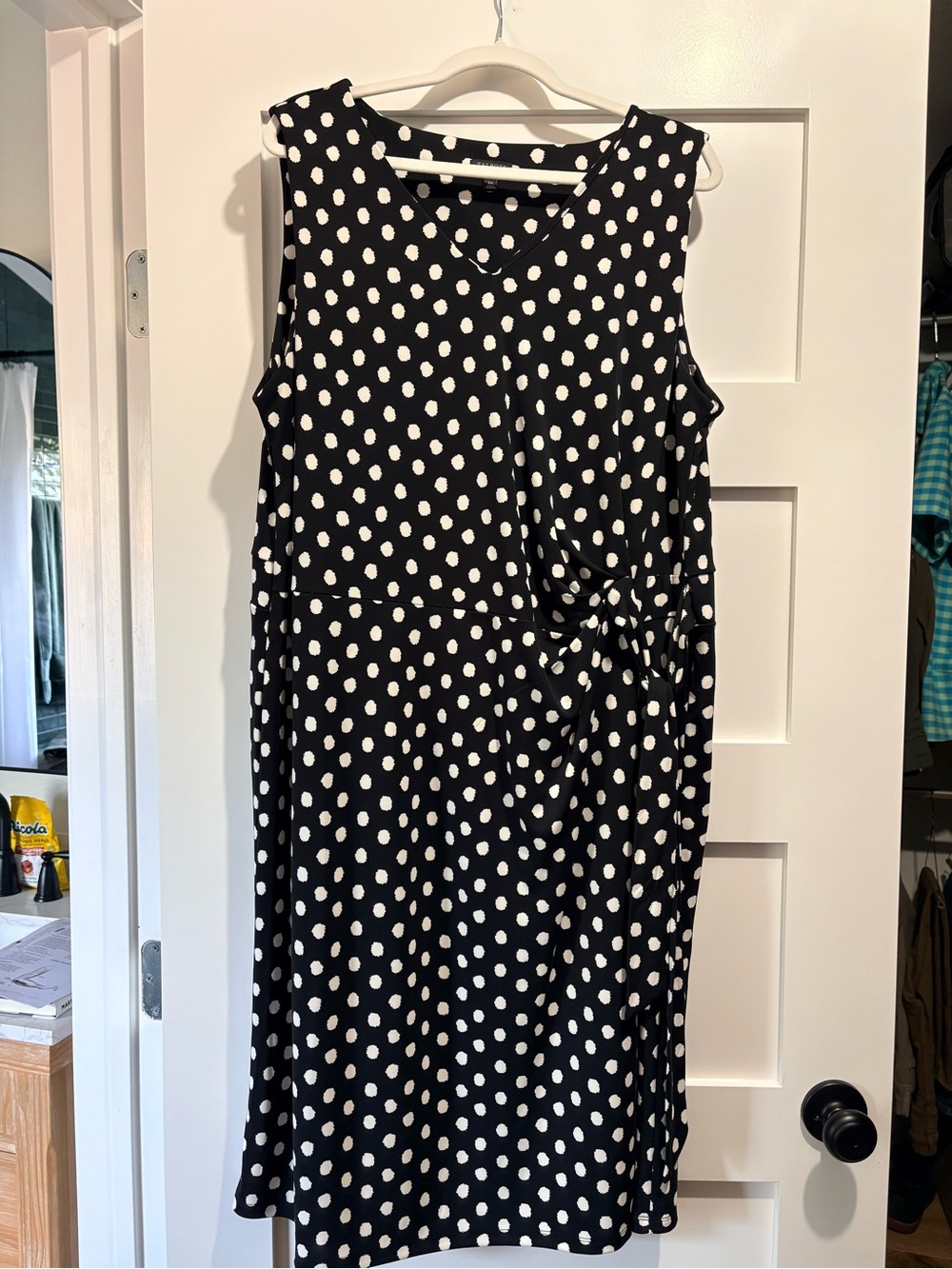 Talbots Black and White Polka Dot Dress